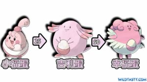 Pokemon Go 幸福蛋 吉利蛋 小福蛋 Happiny Chansey Blissey wildtasty.com